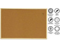 Pizarra corcho pared 40x30 - 90x60cm Tablero ideal para tablon de anuncios, fotos y notas