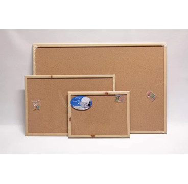 Pizarra corcho pared 40x30 - 90x60cm Tablero ideal para tablon de anuncios, fotos y notas