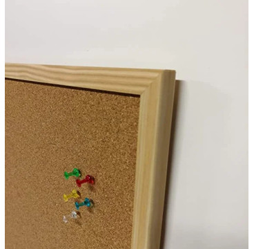 Pizarra corcho pared 40x30 - 90x60cm Tablero ideal para tablon de anuncios, fotos y notas