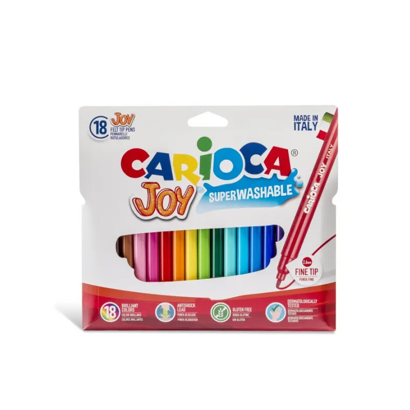 Rotulador Carioca Joy Caja De 18 Colores