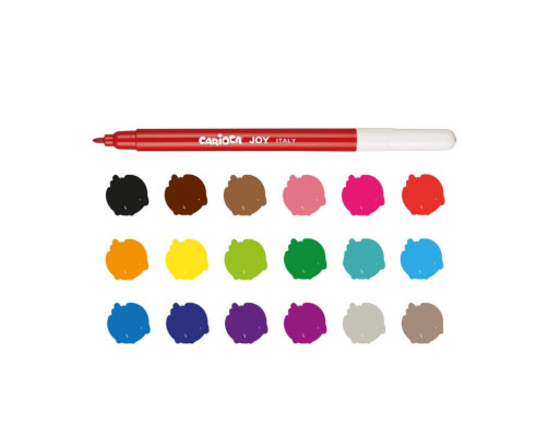 Rotulador Carioca Joy Caja De 18 Colores