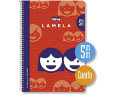 Lamela Cuadernos, Bloc Espiral  A4 Cuadrovía 5 mm,70GR  80 Hojas, Colores Surtido