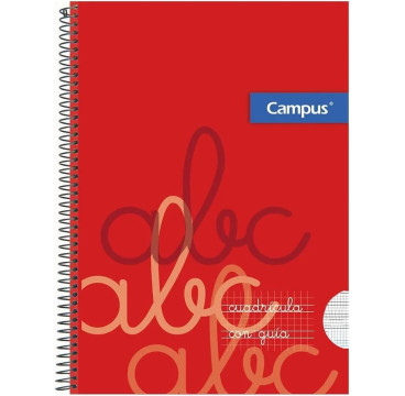 Campus - Cuadernos A4 Cuadrícula Pauta 4x4mm, Tapa Plastico, 80 hojas, (Pack de 6 blocs)