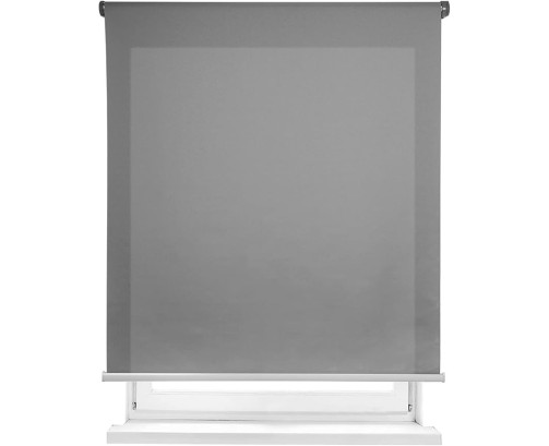 Estor Enrollable translúcido Liso (60-80-90-100-120-135-150x180 cm, Gris )