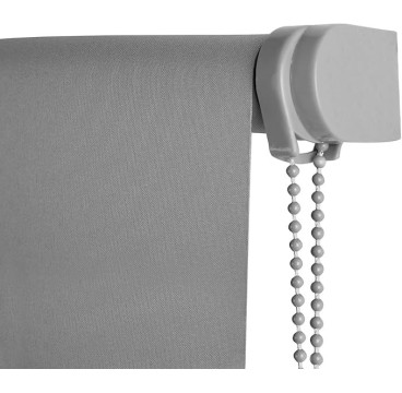 Estor Enrollable translúcido Liso (60-80-90-100-120-135-150x180 cm, Gris )