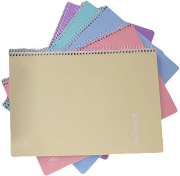 Enri Plus Cuaderno Espiral Formato Folio Cuadriculado 4x4mm - 80 Hojas 90gr  (PACK 1UDS)