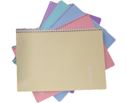 Enri Plus Cuaderno Espiral Formato Folio Cuadriculado 4x4mm - 80 Hojas 90gr  (PACK 1UDS)