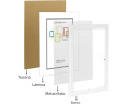Marco de Foto 40x50 cm Color (Haya)(Blanco)(Negro)( Cerezo)(Wengué)(Plateado) MOD-254 Hecho de Madera, Ancho de moldura 2cm