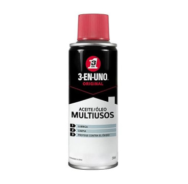 3-IN-ONE - Spray Multiusos 200 ml - Lubrica, Limpia y Protege Contra el Óxido - Producto Unitario