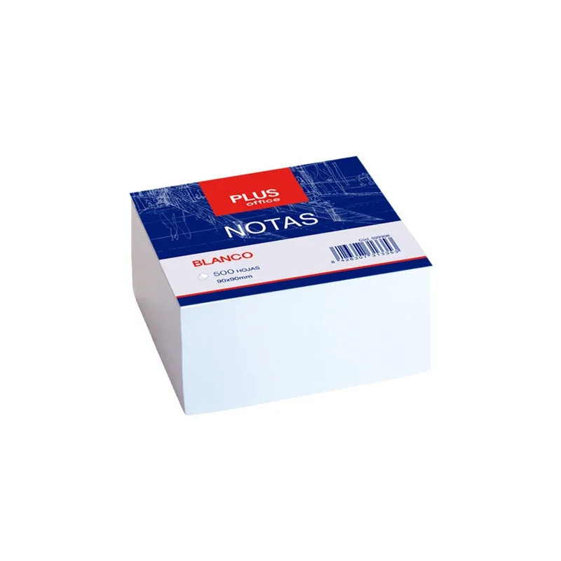Taco de Notas Plus Office 90mmx90mm Blancas 500 Hojas Taco de Notas Plus Office 90mmx90mm Blancas 500 Hojas