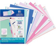 Oxford Strongline, Separadores Archivador 4 anillas A4, Plástico Opaco, 5 Posiciones, 4 Taladros, 5 Colores Pastel