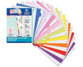 Oxford Strongline, Separadores Archivador 4 anillas A4, Plástico Opaco, 10 Posiciones, 4 Taladros, 10 Colores