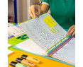 Campus – Recambio Hojas Cuadriculadas A4 para Archivador de 4 Anillas,160 Hojas de 90g (10 Colores)