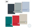 Cuadernos  Espiral A4 Tapa Plastico 90gr Cuadrícula 4x4 Campus Colores  ( Pack 6 UDS )