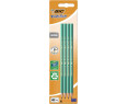 BIC Evolution Ecolutions - Blíster de 4 lápices de grafito hexagonal
