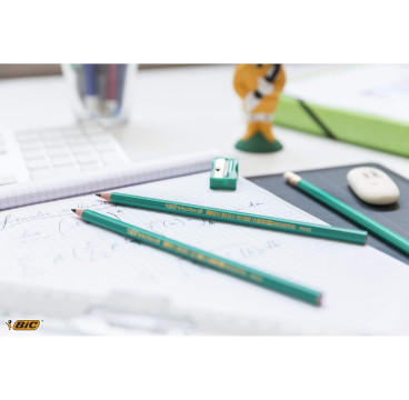 BIC Evolution Ecolutions - Blíster de 4 lápices de grafito hexagonal