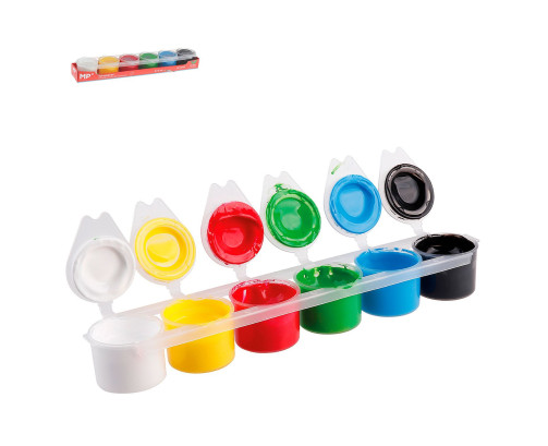 Témpera 6 colores estándar 15ml- MP