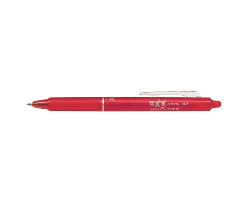 Pilot FriXion Ball Clicker Bolígrafo retráctil de tinta líquida, tinta termosensible borrable, punta mediana de 0,7 mm