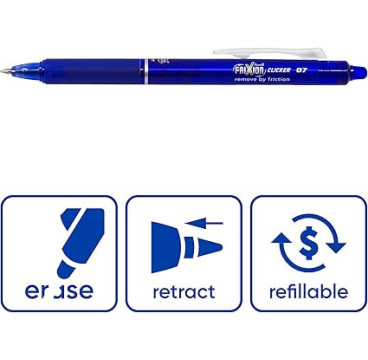 Pilot 151925 - Bolígrafo borrable, color azul, BLRT-​FR7-​L