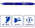 Pilot 151925 - Bolígrafo borrable, color azul, BLRT-​FR7-​L