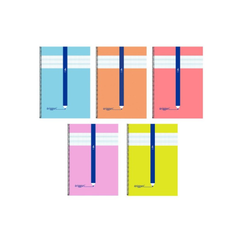 Cuaderno espiral  cuadrovia 4x4mm 40h 70g tapa carton  A5 ( Pack de 1 )