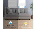 Estor Enrollable de Doble Capa, Noche y Día, translúcido y oscurecido (45,60,80,100,120,135,160 x 180 cm, Blanco)