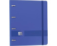 Oxford, Archivador 4 anillas plástico polyfoam con recambio y goma Oxford Live & Go, A4+ con recambio 100 Hojas, 5 bandas color