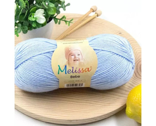 Lana Bebé Azul Pastel 6