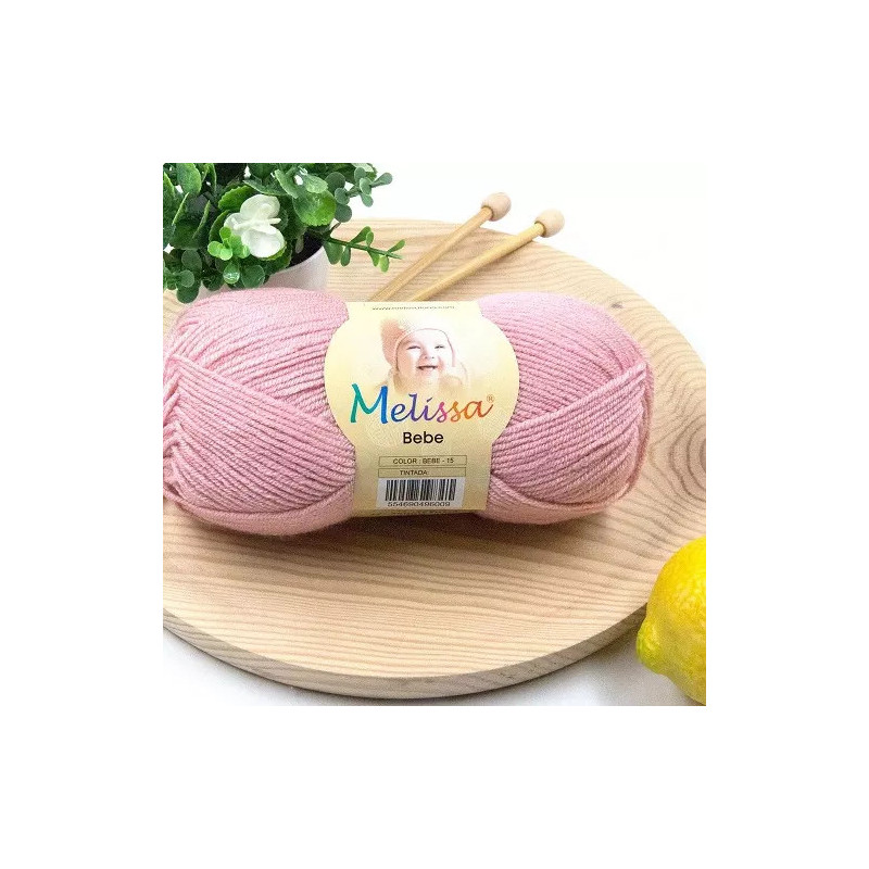 Lana Bebé Rosa Salmon 15