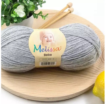 Lana Bebé Gris 16