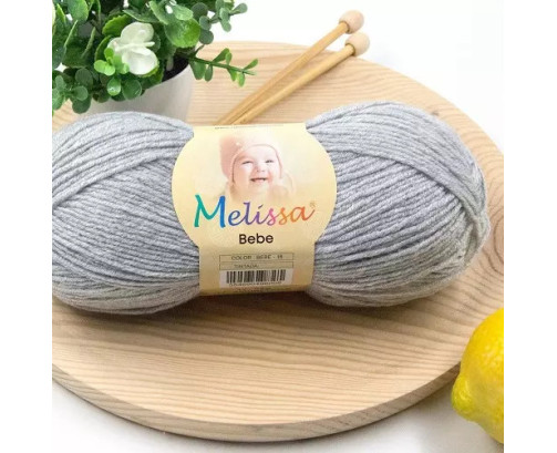 Lana Bebé Gris 16
