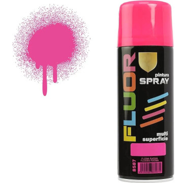 Pintura Spray Fucsia Fluorescente 400 Ml