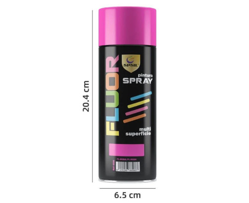 Pintura Spray Rosa Fluorescente 400 Ml