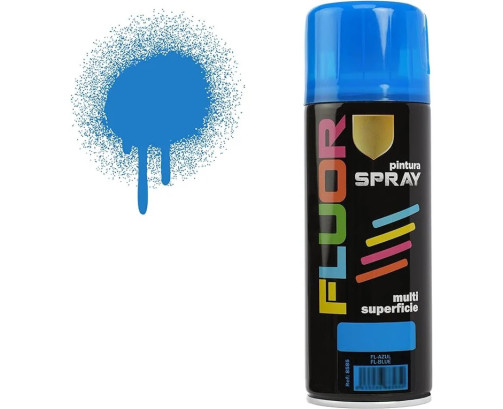 Pintura Spray Azul Fluorescente 400 Ml