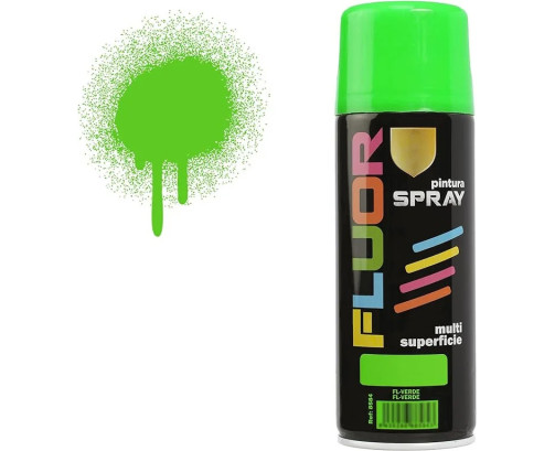 Pintura Spray Verde Fluorescente 400 Ml