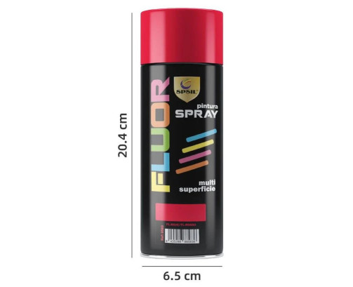 Pintura Spray Rojo Fluorescente 400 Ml