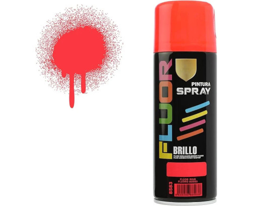 Pintura Spray Rojo Fluorescente 400 Ml