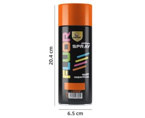 Pintura Spray Naranja Fluorescente 400 Ml
