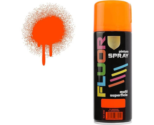 Pintura Spray Naranja Fluorescente 400 Ml