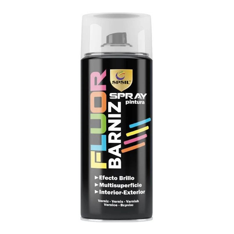 Pintura Spray  Barniz brillanta Fluorescente 400ML