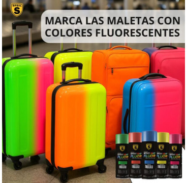 SPSIL Pintura Spray 400ml,Blanco  Fluorescente