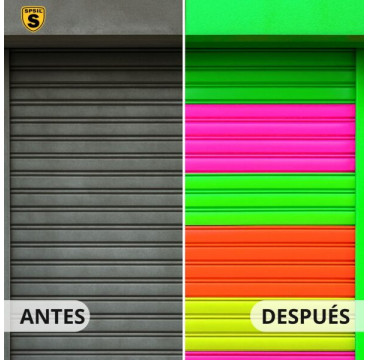 SPSIL Pintura Spray 400ml,Blanco  Fluorescente