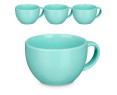 Set de 4 tazones verde menta de porcelana. 480 ml de capacidad. 15,5x12x7,8 Cm. Color: Verde Menta
