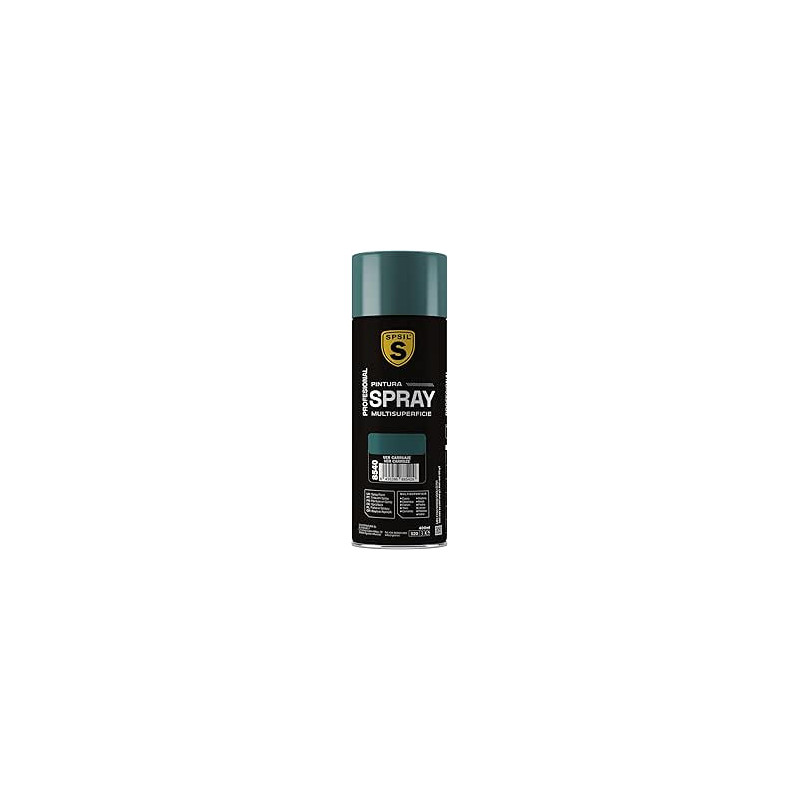 SPSIL Pintura Spray 400ml, Spray Acrílico para Metal/Madera/Plástico (Verde Carruaje Brillo 8540, Paquete de 1)