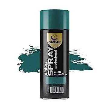 SPSIL Pintura Spray 400ml, Spray Acrílico para Metal/Madera/Plástico (Verde Carruaje Brillo 8540, Paquete de 1)