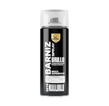 SPSIL Pintura Spray 400ml, ( Barniz Brillo 8574, Paquete de 1 )