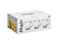 6 Tazas de Vidrio  310ml con Asa