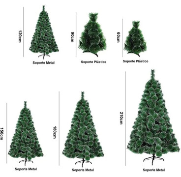 Árbol de Navidad Tipo Pino, 150-180-210 cm