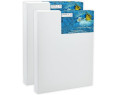 PACK 5 Lienzos Para Pintar 30x40 CM Bastidor Madera 16 MM Algodón Blanco Preimprimado Profesional Para Acrílico Óleo