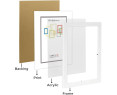 Marco de Foto 40x60 cm Color (Haya)(Blanco)(Negro)( Cerezo)(Wengué)(Plateado) MOD-254 Hecho de Madera, Ancho de moldura 2cm